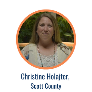 Christine Holajter, Scott County