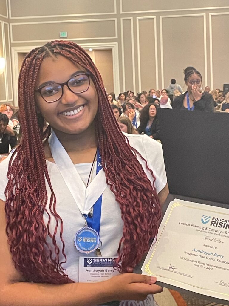 Aundrayah Berry, Waggener High School (Jefferson County), Third Place, Lesson Plan and Selivery-STEM, Junior Varsity Division
