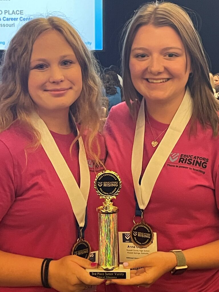 Emma Wilson and Anna Gosser, Russell County High School, Third Place, Ethical Dilemma, Junior Varsity Division