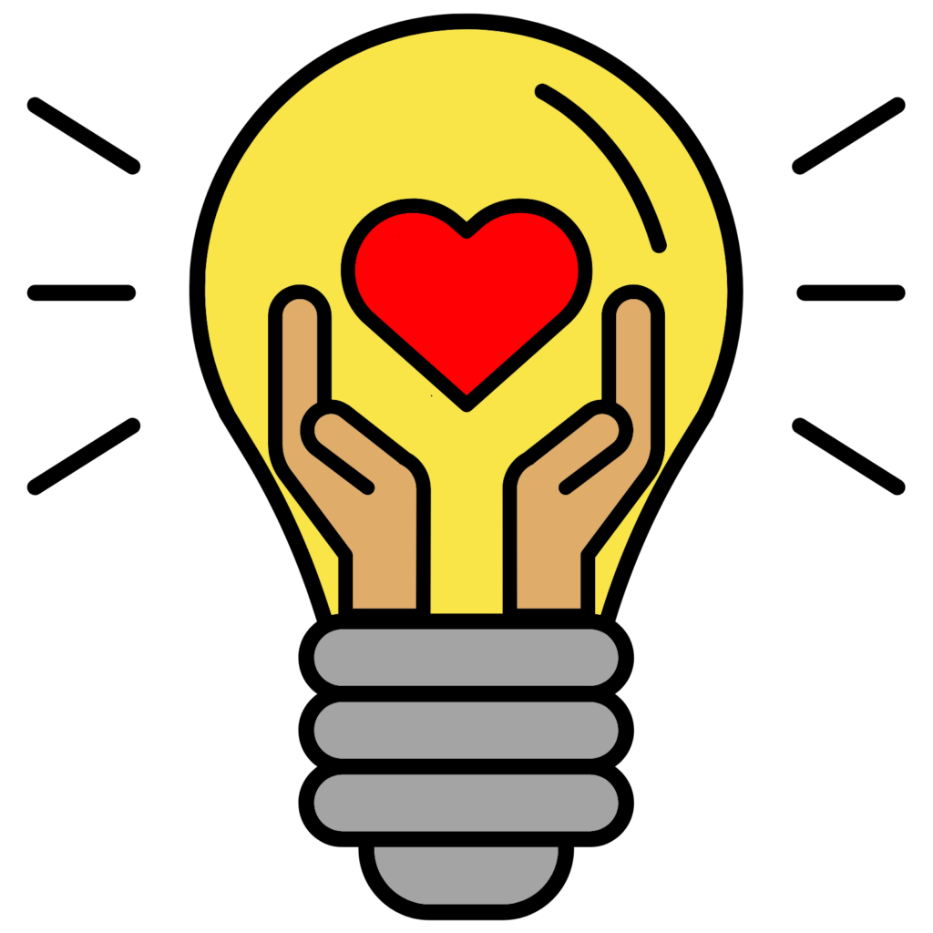 Lightbulb with heart