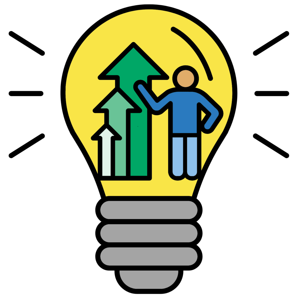 Lightbulb with people