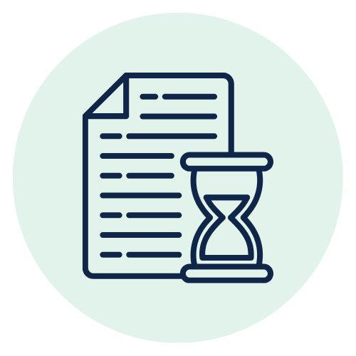 Probationary certificate icon