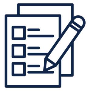 icon of tests and a pencil